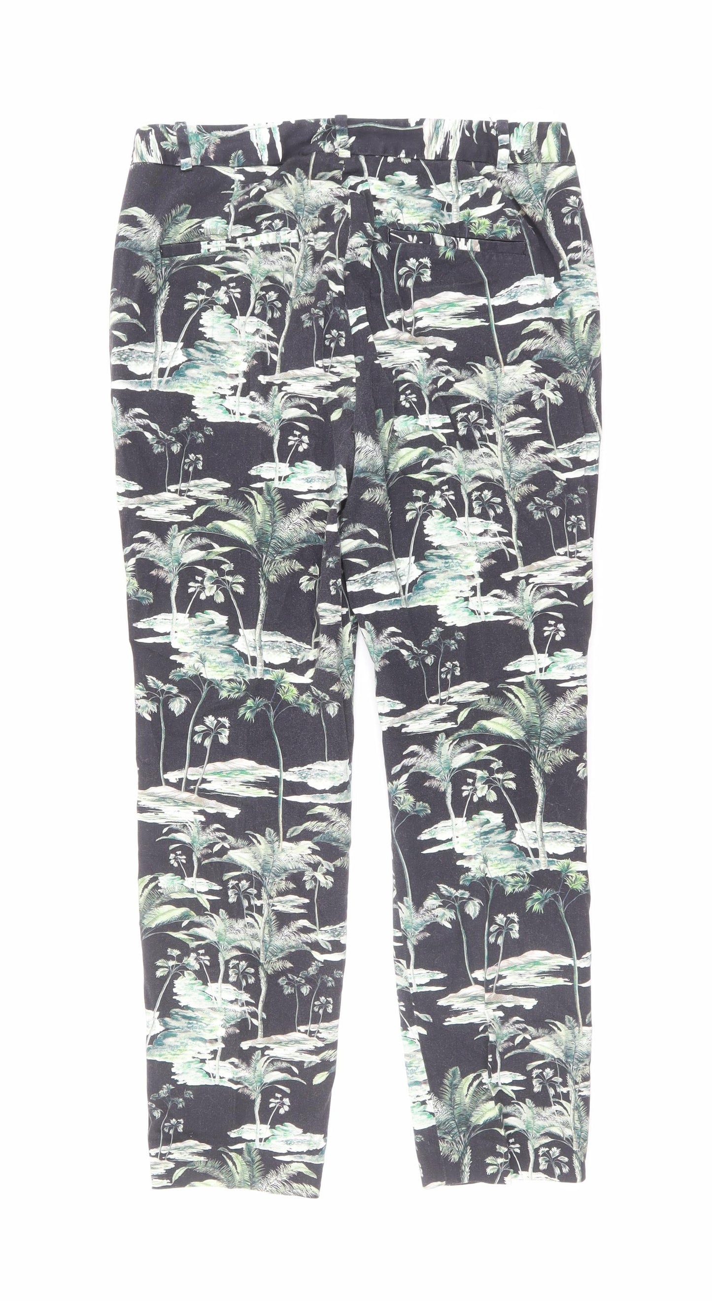 Womens UK Size M Zara Regular Fit  Black Trousers