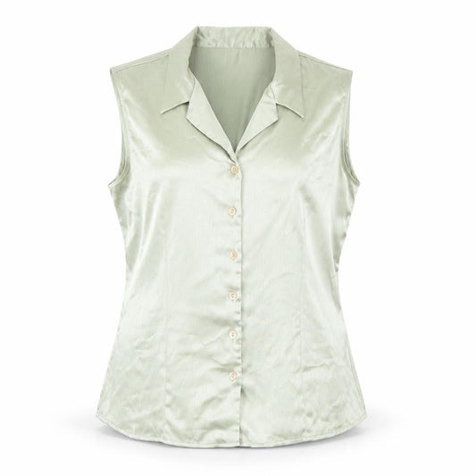 Womens UK Size 14 OPUS Green Basic Button-Up