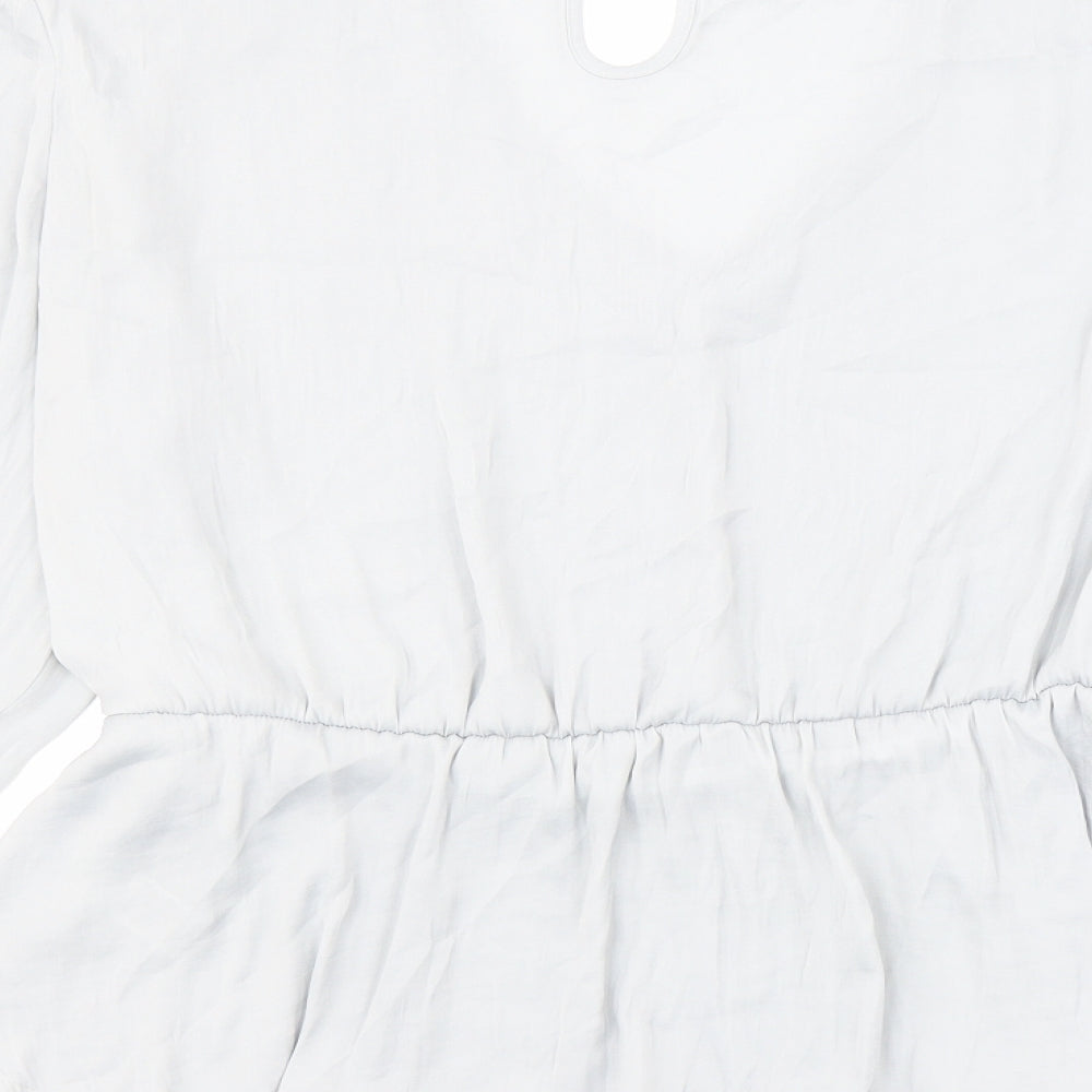 Womens UK Size 18 Marks and Spencer Blue Basic Blouse
