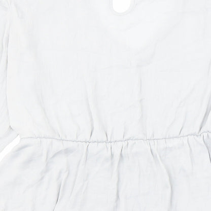 Womens UK Size 18 Marks and Spencer Blue Basic Blouse