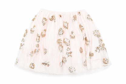 Sista B Girls Pink Polyester Tutu Skirt Size 6 Years Regular Pull On - Sequin Layered