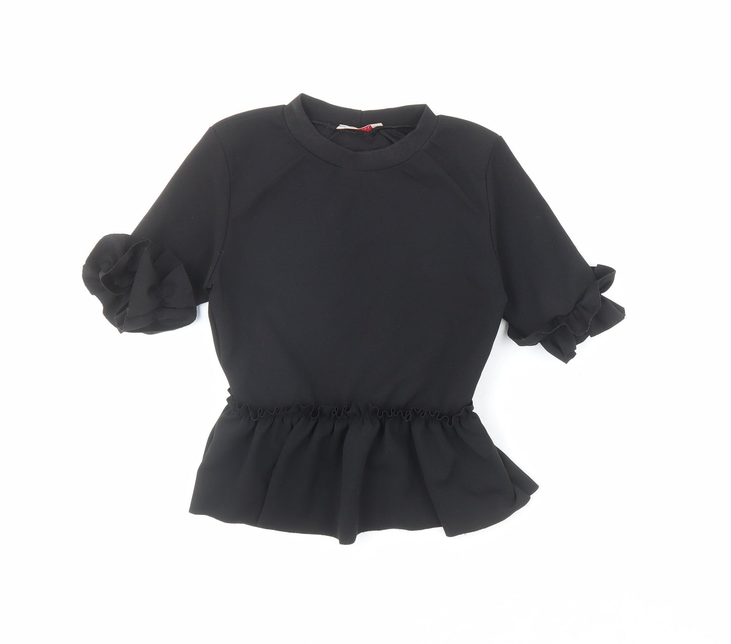Womens UK Size 6 Style Plus Black Basic Blouse