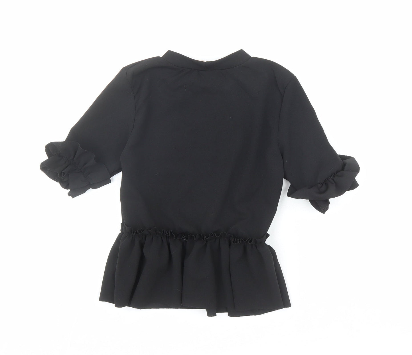 Womens UK Size 6 Style Plus Black Basic Blouse