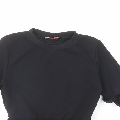Womens UK Size 6 Style Plus Black Basic Blouse