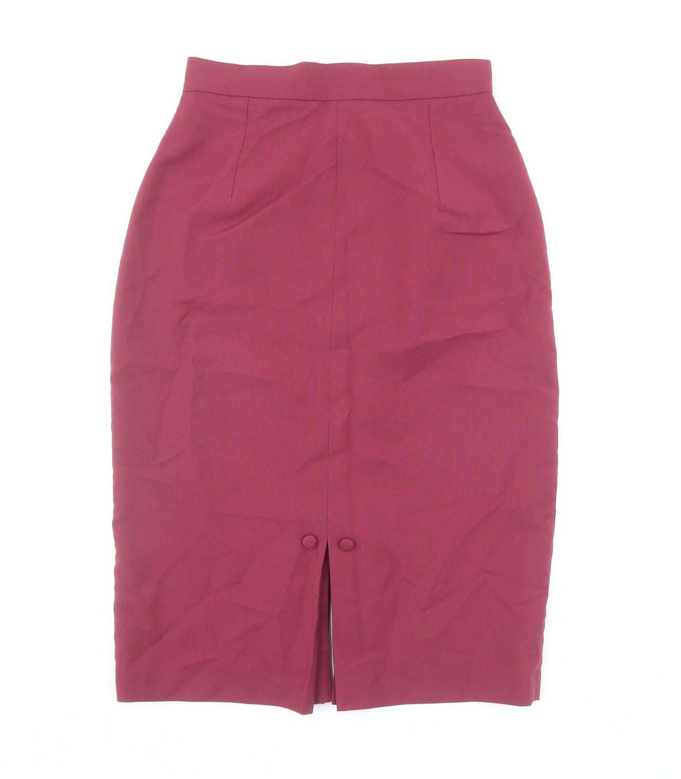 Etam Womens Red Polyester Straight & Pencil Skirt Size 10 Zip