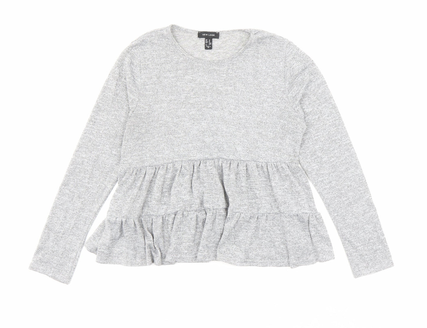Womens UK Size M New Look Grey Pullover Jumper