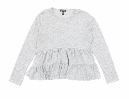 Womens UK Size M New Look Grey Pullover Jumper