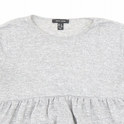 Womens UK Size M New Look Grey Pullover Jumper