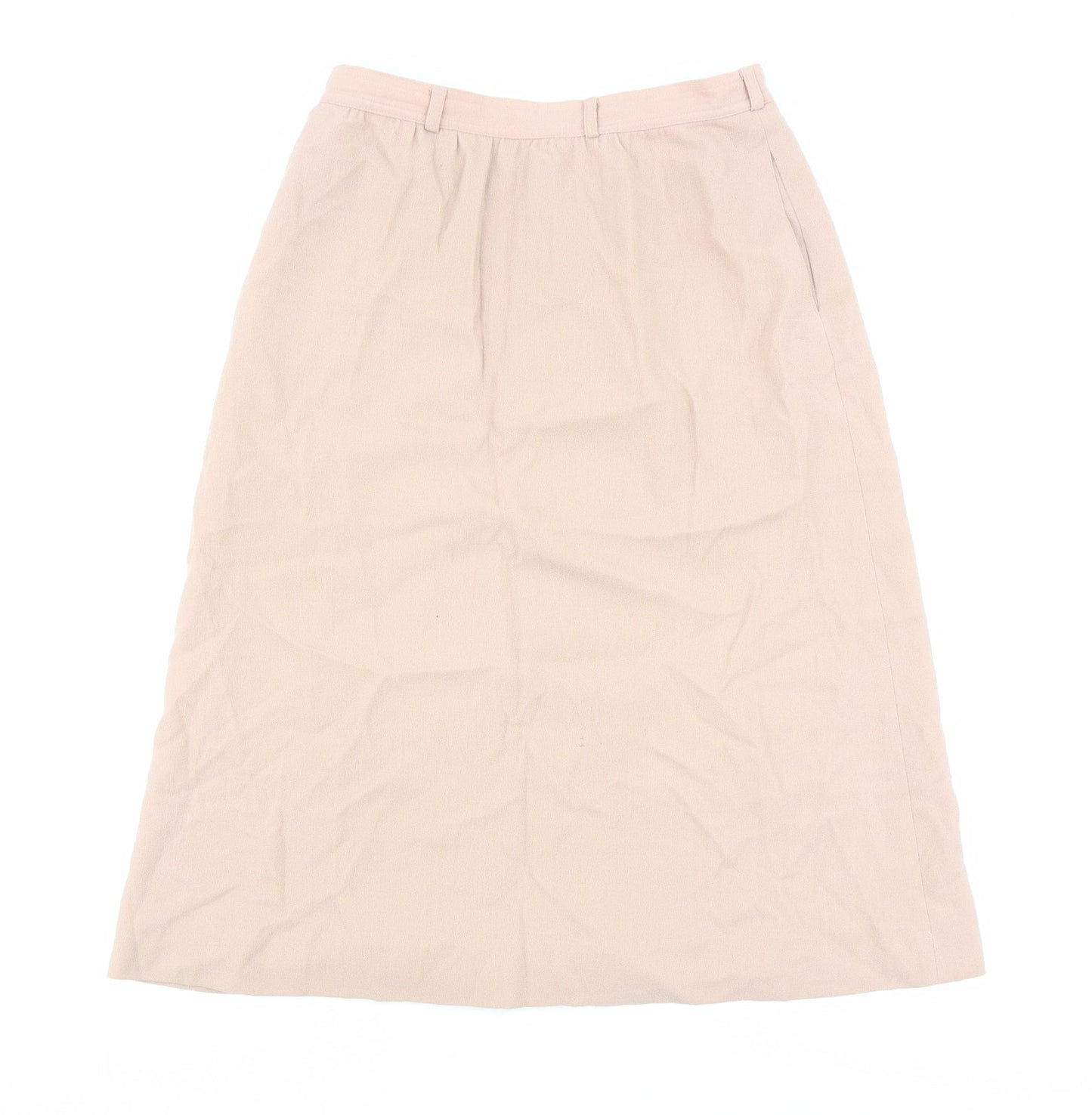 Ports International Womens Pink Polyester A-Line Skirt Size 10 Zip