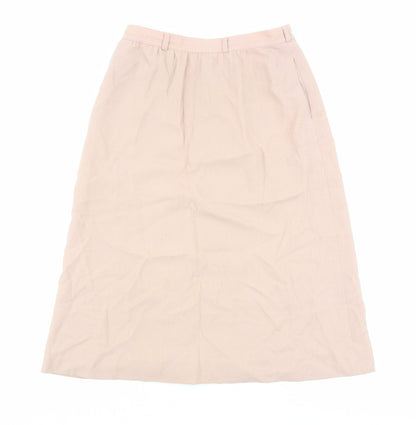 Ports International Womens Pink Polyester A-Line Skirt Size 10 Zip