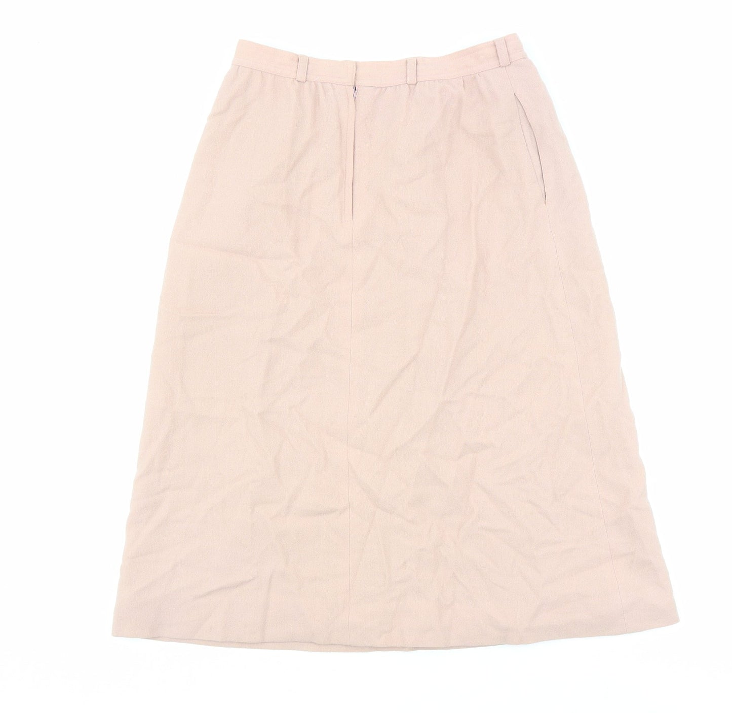 Ports International Womens Pink Polyester A-Line Skirt Size 10 Zip