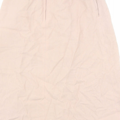 Ports International Womens Pink Polyester A-Line Skirt Size 10 Zip