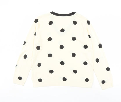 Womens UK Size 14 Marks and Spencer Ivory Pullover Jumper
