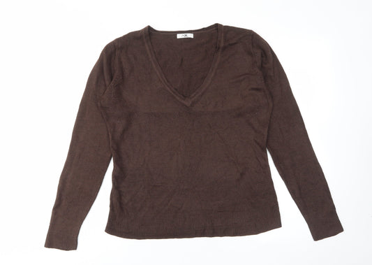 Womens UK Size 14 Mk Brown Pullover Jumper