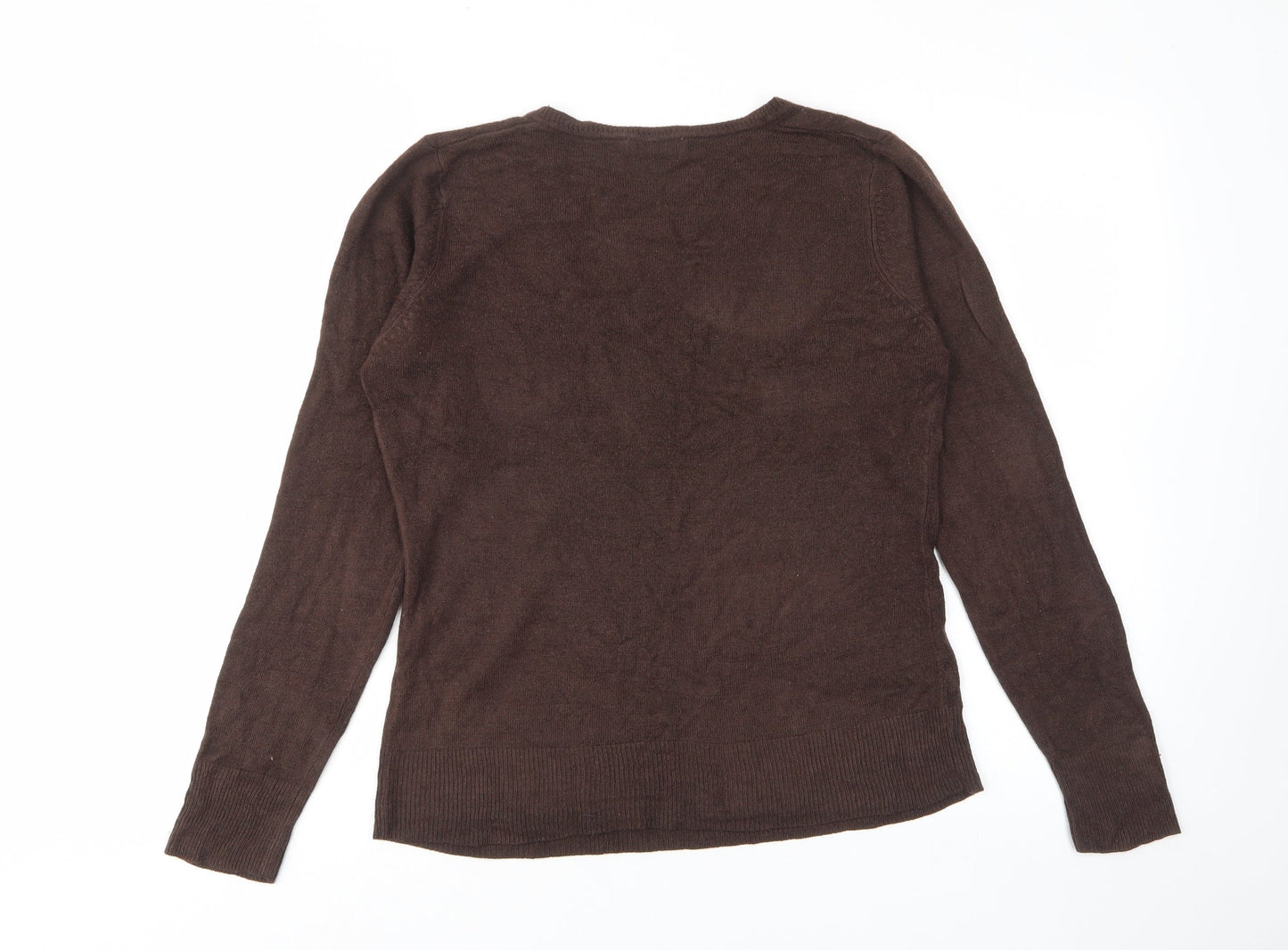 Womens UK Size 14 Mk Brown Pullover Jumper