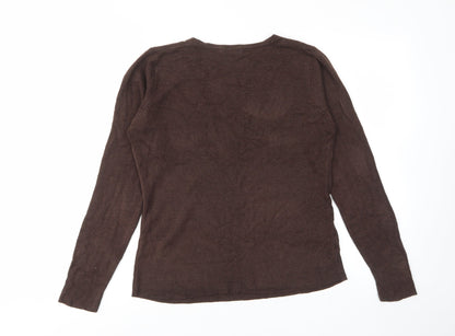 Womens UK Size 14 Mk Brown Pullover Jumper