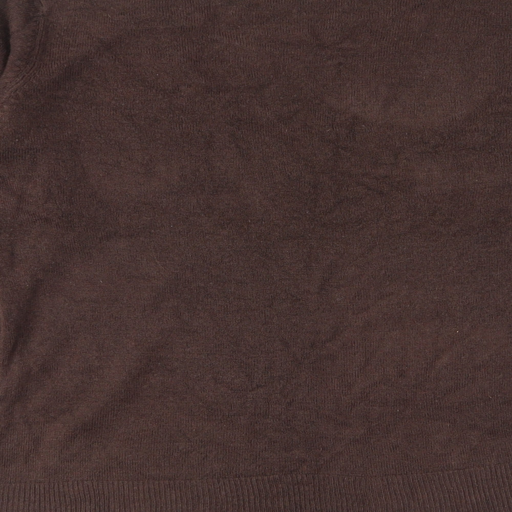 Womens UK Size 14 Mk Brown Pullover Jumper
