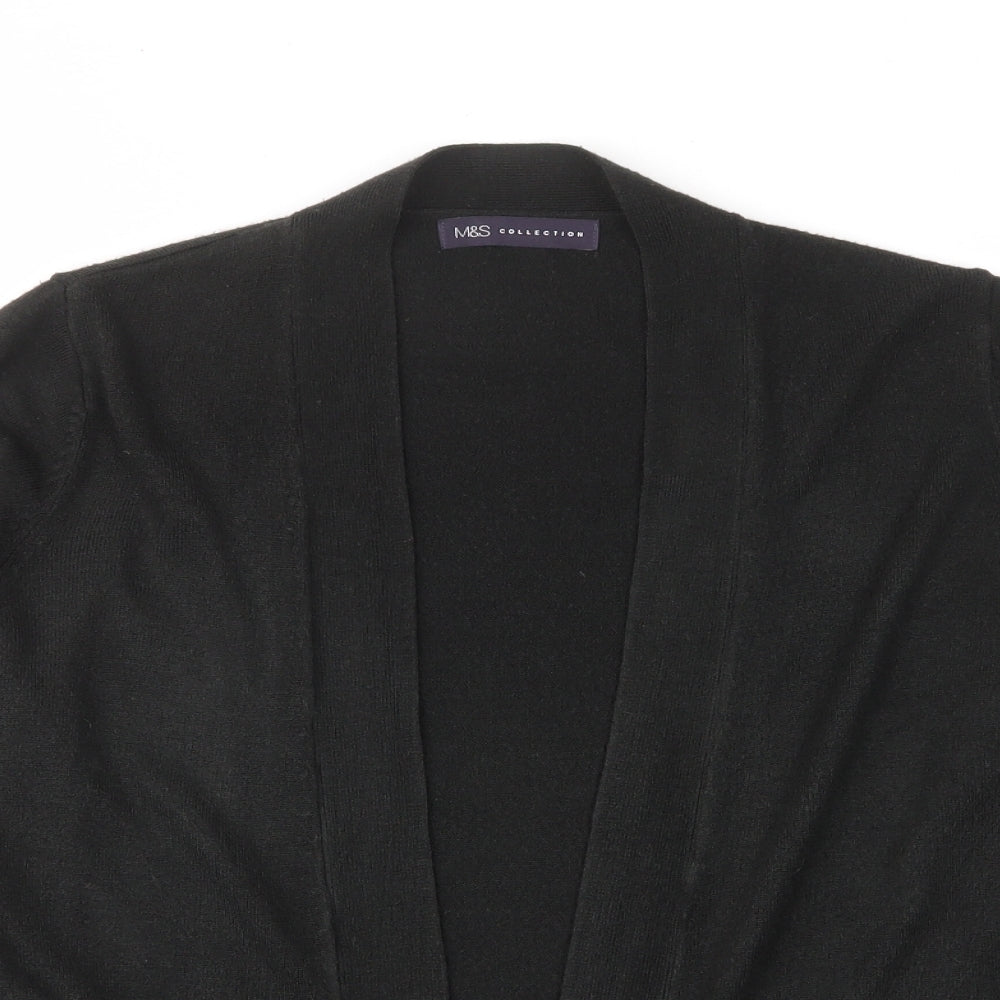Womens UK Size L Marks and Spencer Black Cardigan Jumper
