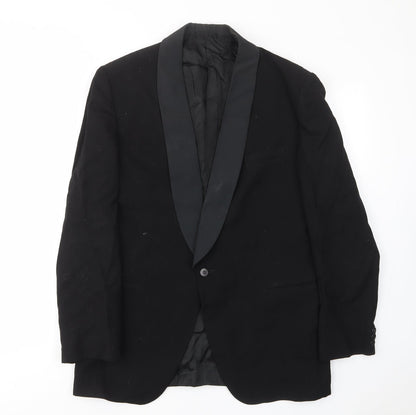 Mens UK Size 40 Hodges Regular Black Suit Jacket