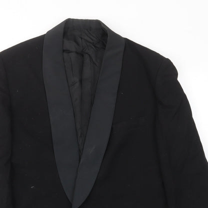 Mens UK Size 40 Hodges Regular Black Suit Jacket