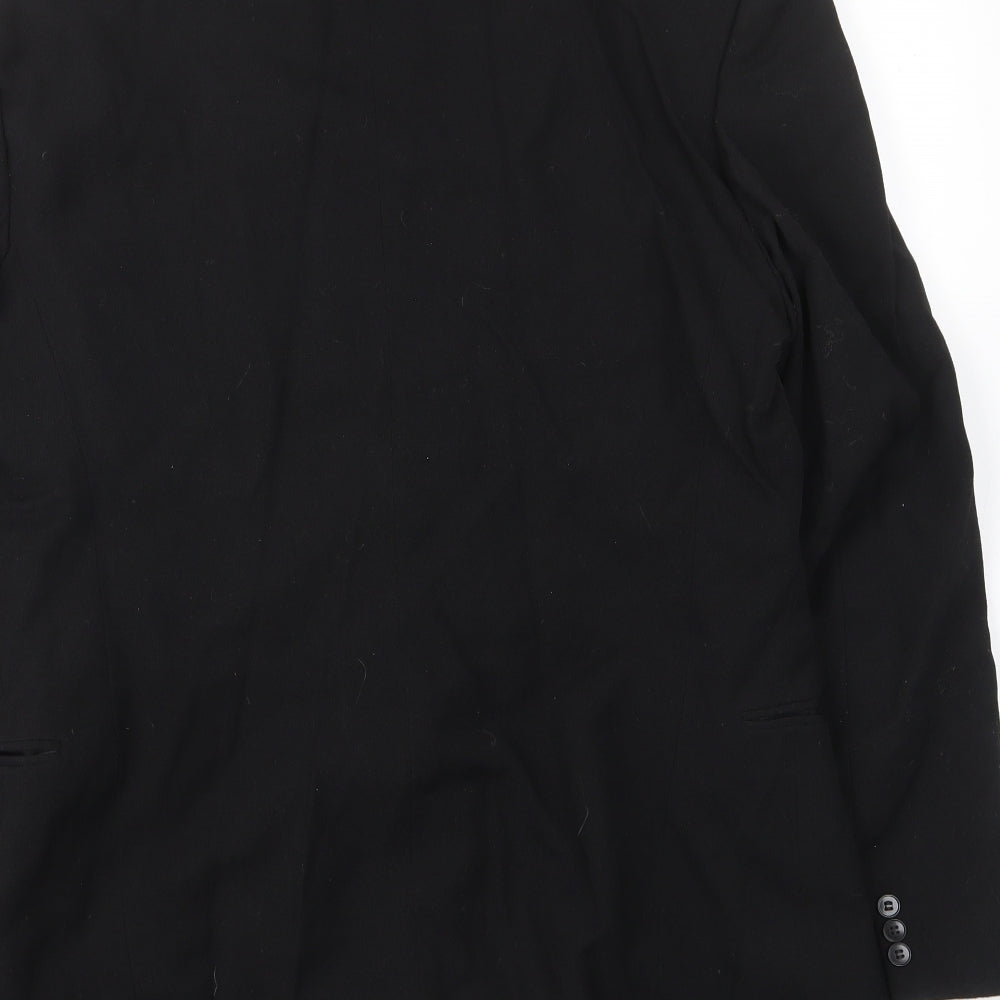 Mens UK Size 40 Hodges Regular Black Suit Jacket