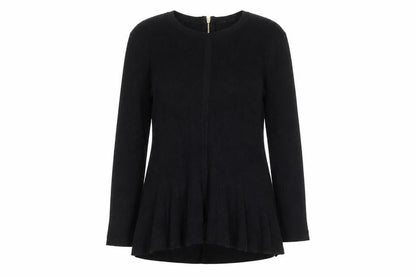 T Tahari Womens Black Crew Neck Viscose Pullover Jumper Size M - Stretch