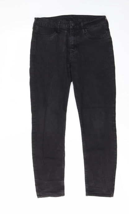 Womens UK Size 29 in H&M Regular Fit Skinny Black Jeans