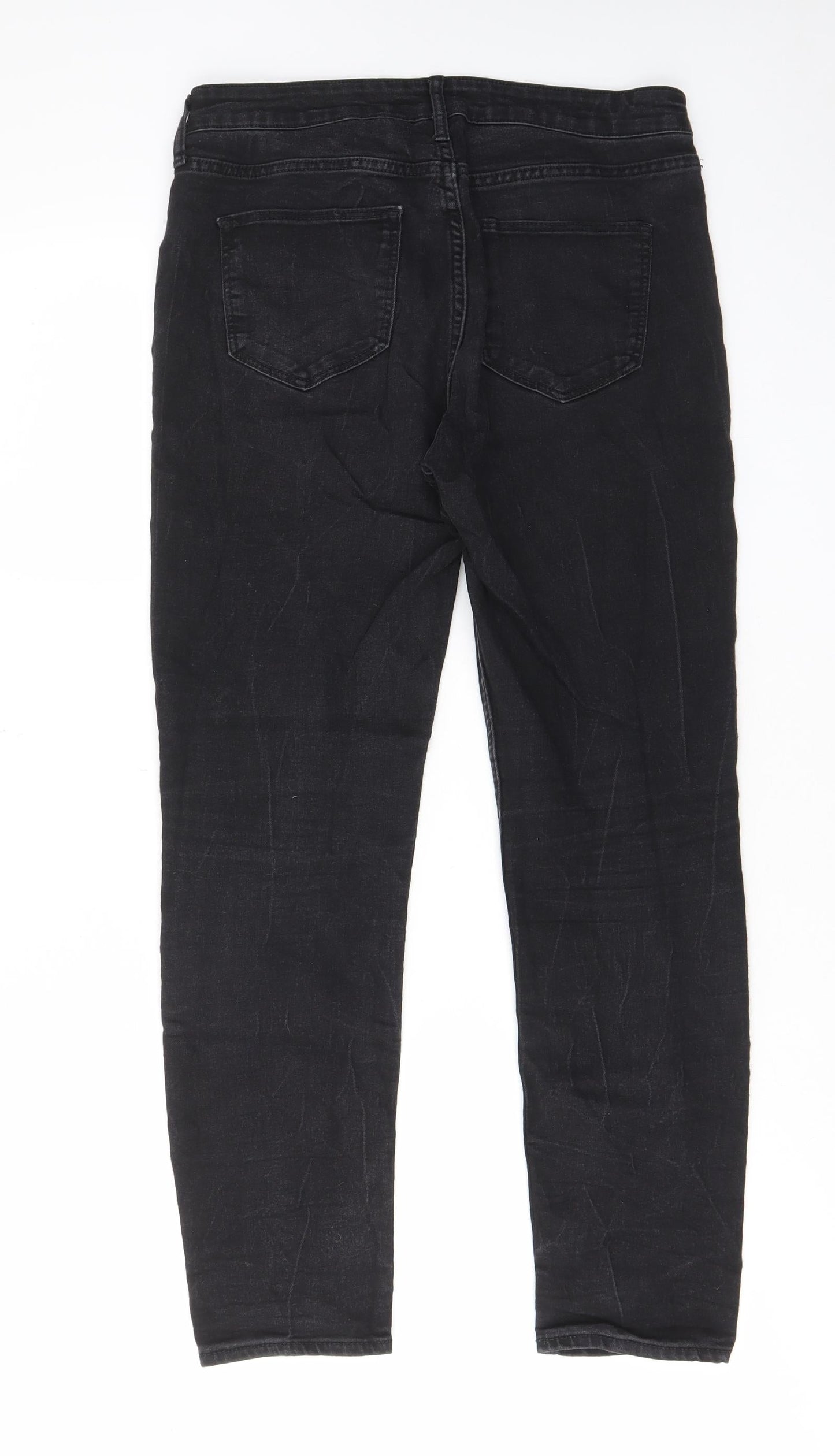 Womens UK Size 29 in H&M Regular Fit Skinny Black Jeans