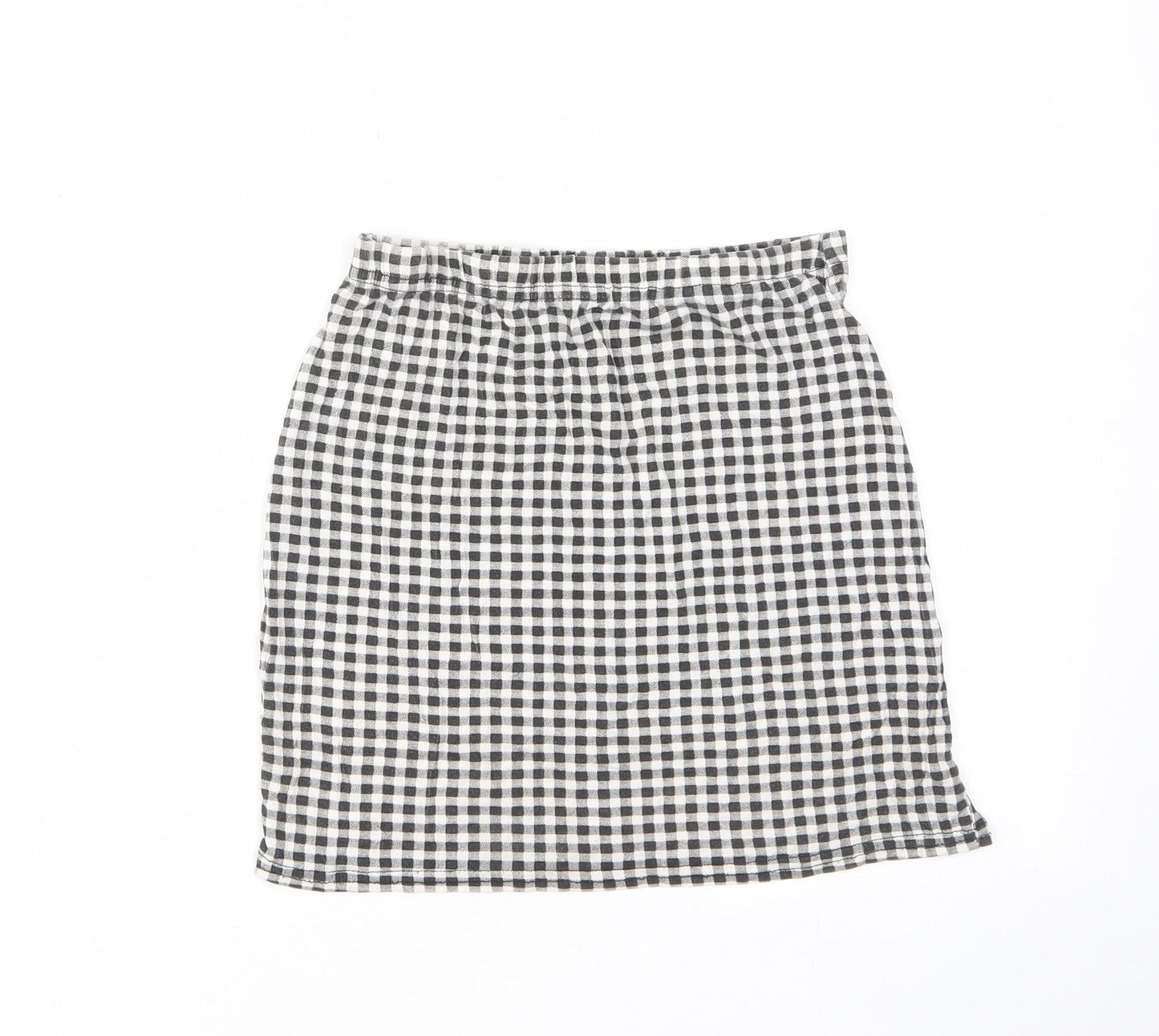Womens UK Size 10 Boohoo Mini Rayon Skirt