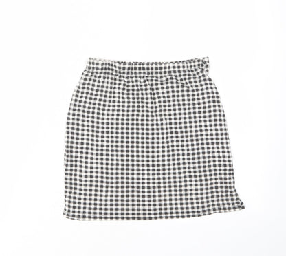 Womens UK Size 10 Boohoo Mini Rayon Skirt