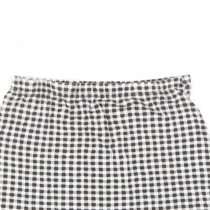 Womens UK Size 10 Boohoo Mini Rayon Skirt