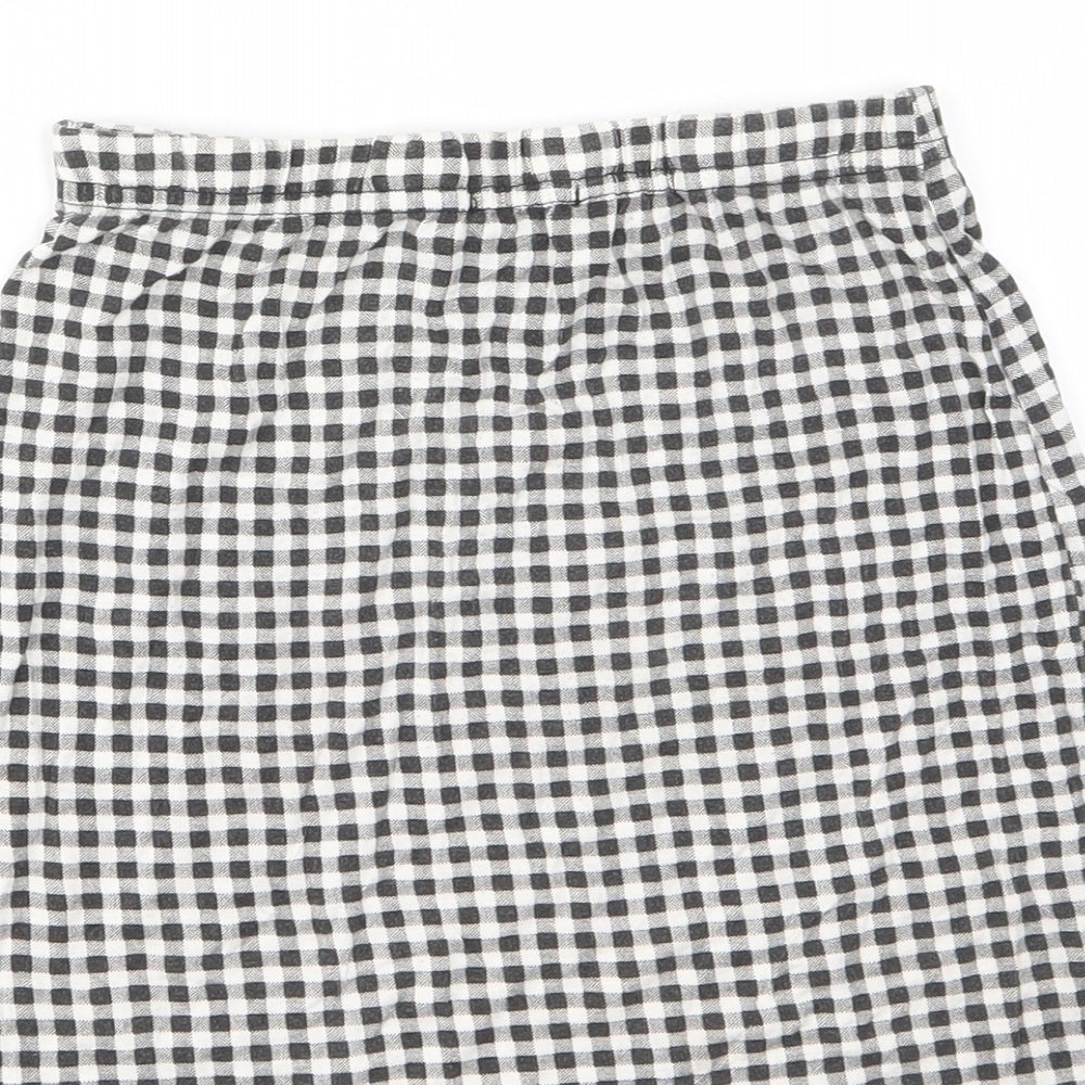 Womens UK Size 10 Boohoo Mini Rayon Skirt