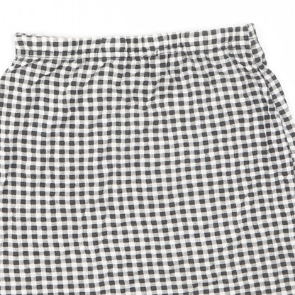 Womens UK Size 10 Boohoo Mini Rayon Skirt