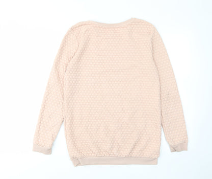 H&M Girls Pink Polyester Pullover Sweatshirt Size 14-15 Years Pullover - East Coast Angels
