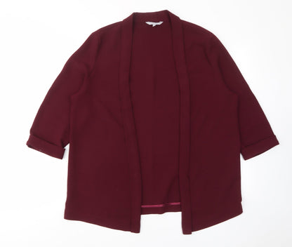 Red Herring Womens Red Jacket Blazer Size 14 - Open