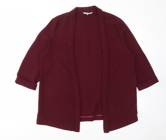 Red Herring Womens Red Jacket Blazer Size 14 - Open