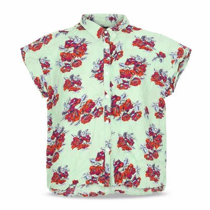 Womens UK Size M MINKPINK Green Basic Button-Up
