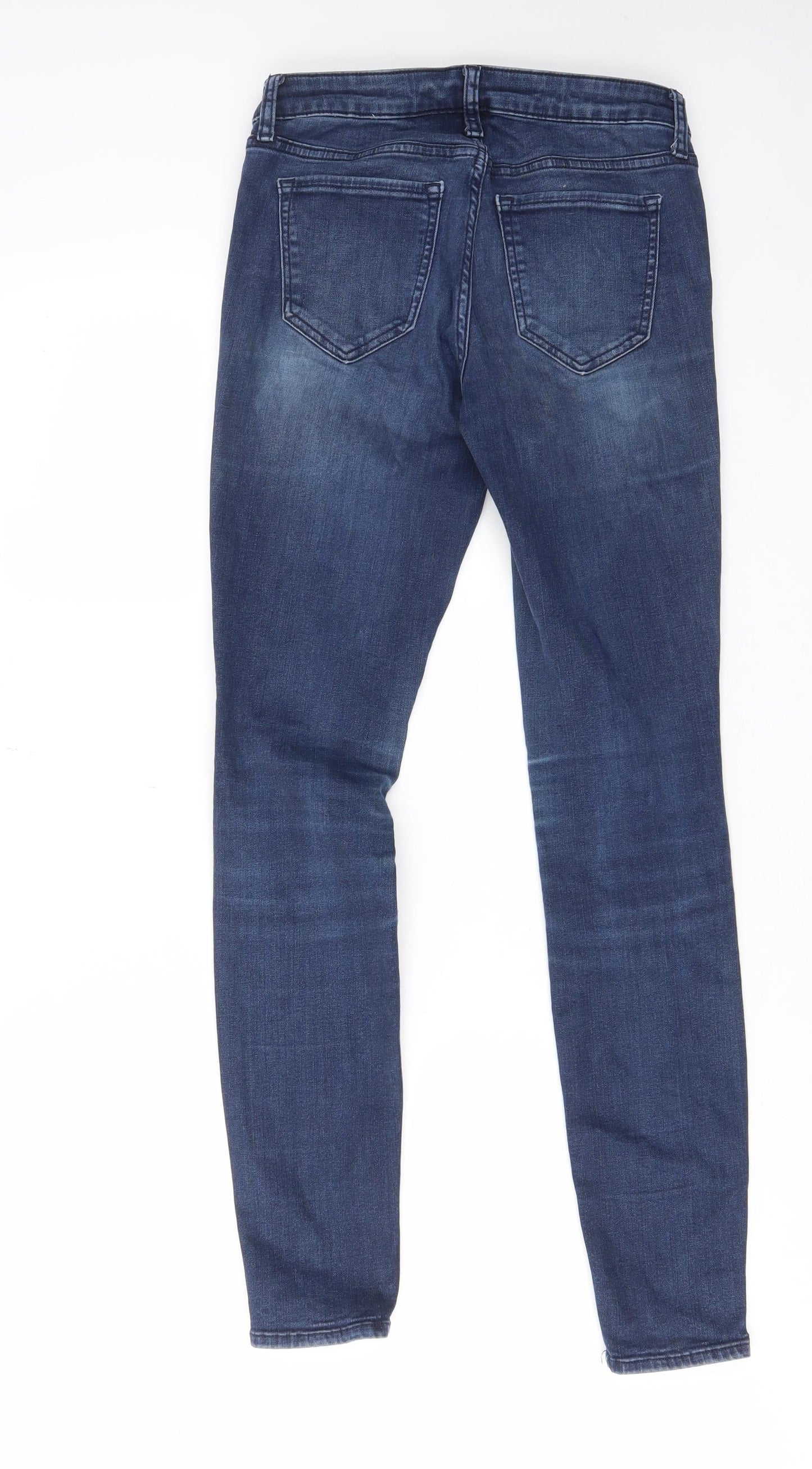 Gap Womens Blue Cotton Skinny Jeans Size 4 L29 in Regular Zip - Pockets