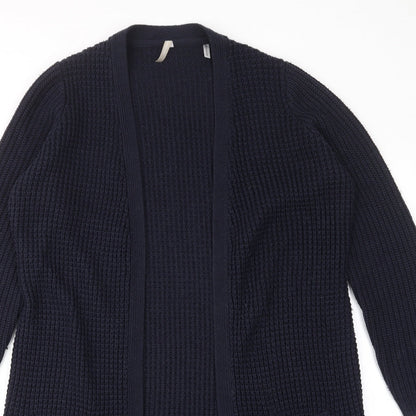 Anthology Womens Blue V-Neck Acrylic Cardigan Jumper Size 12 - Pockets