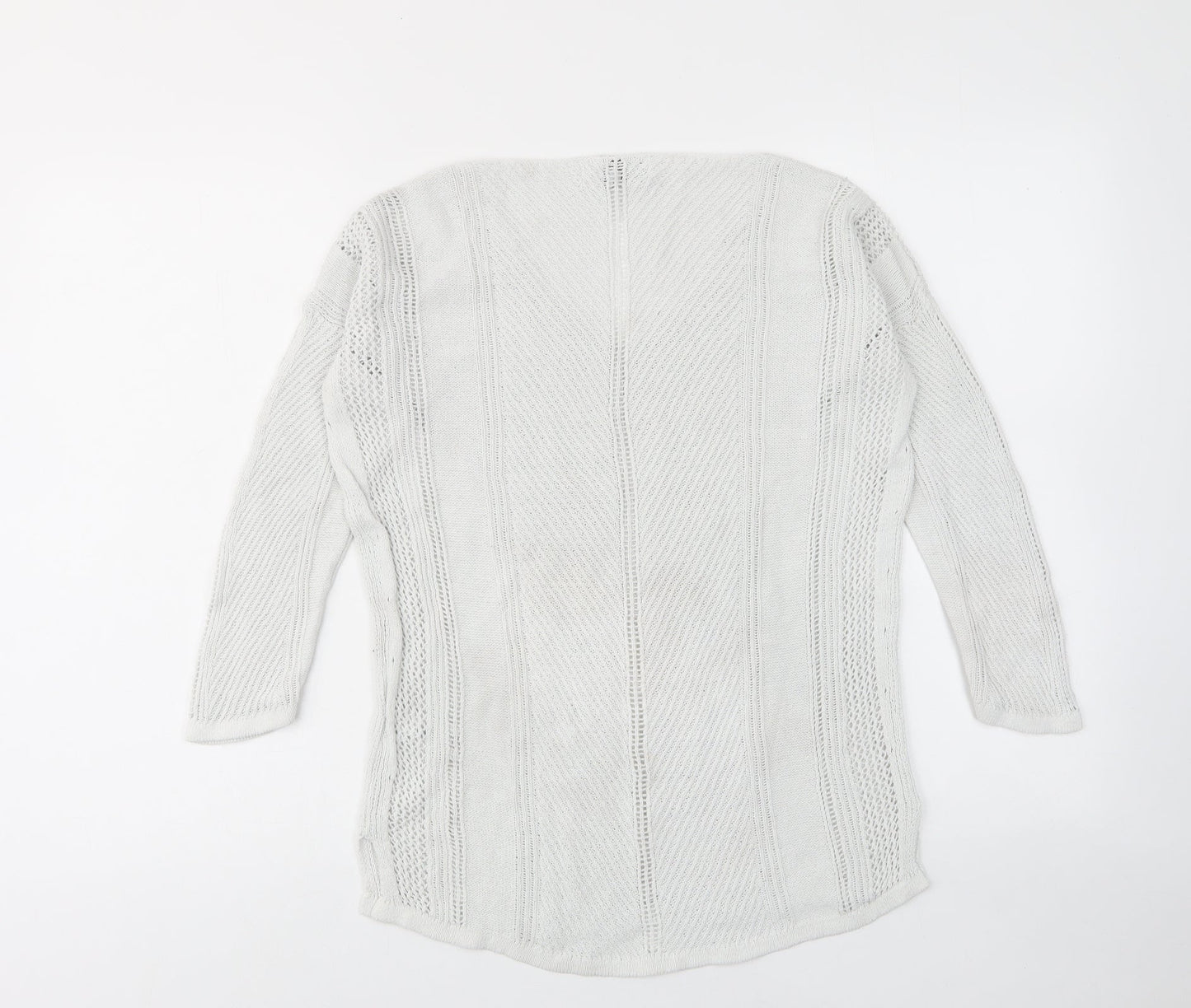 Womens UK Size 8 NEXT White Pullover Jumper