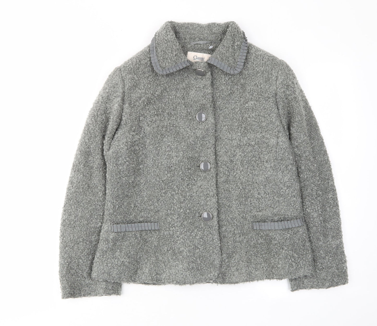 Womens UK Size 14 Classic Grey Jacket