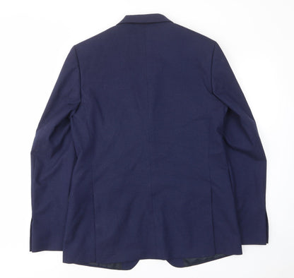 Mens UK Size 42 Marks and Spencer Regular Blue Suit Jacket