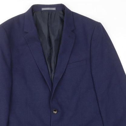 Mens UK Size 42 Marks and Spencer Regular Blue Suit Jacket