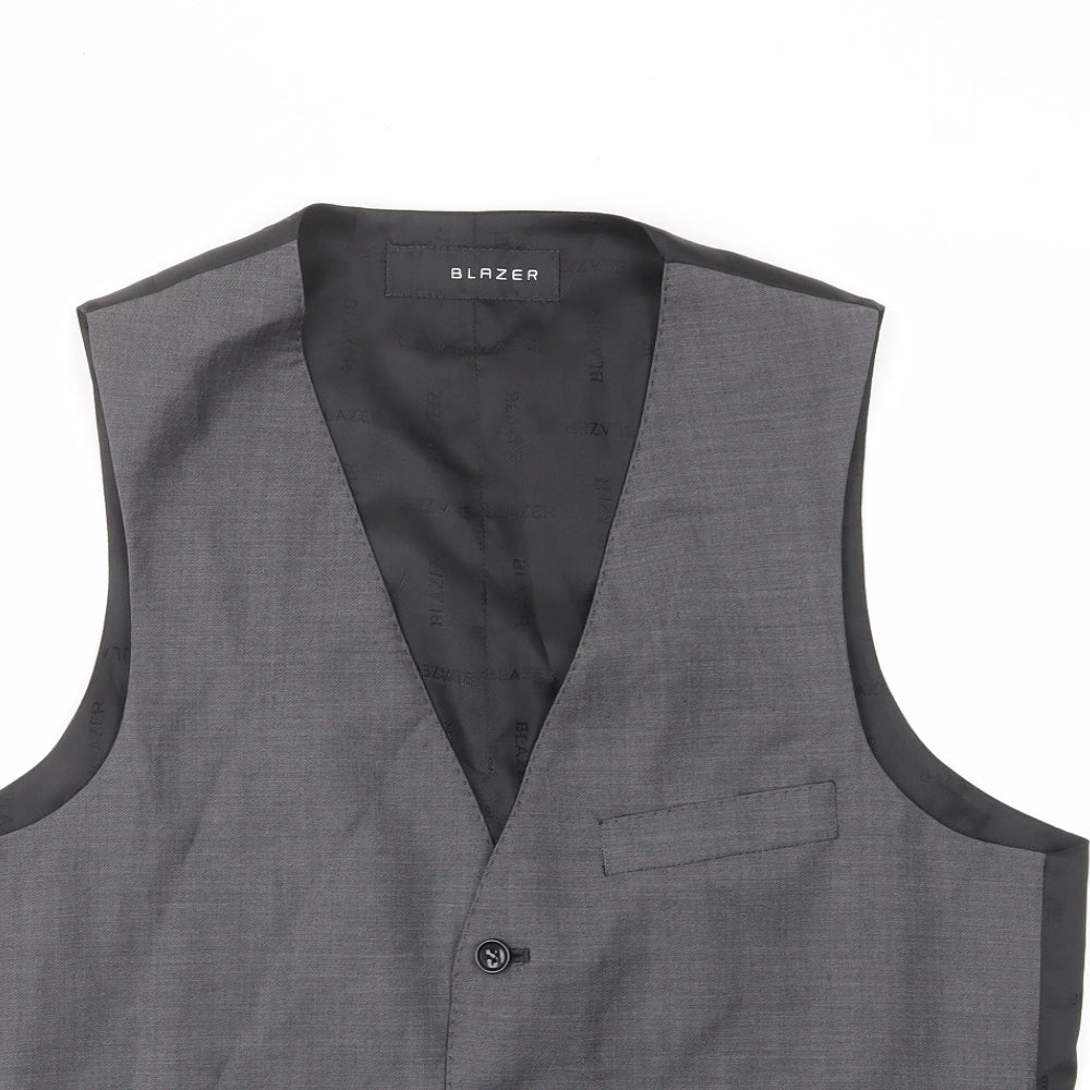 Mens UK Size M Blazer Regular Grey Suit Jacket
