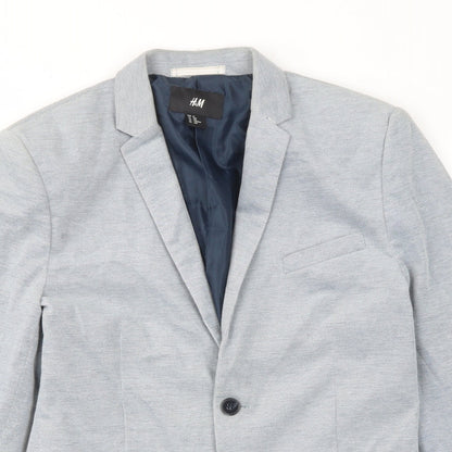 Mens UK Size 34 H&M Regular Blue Suit Jacket