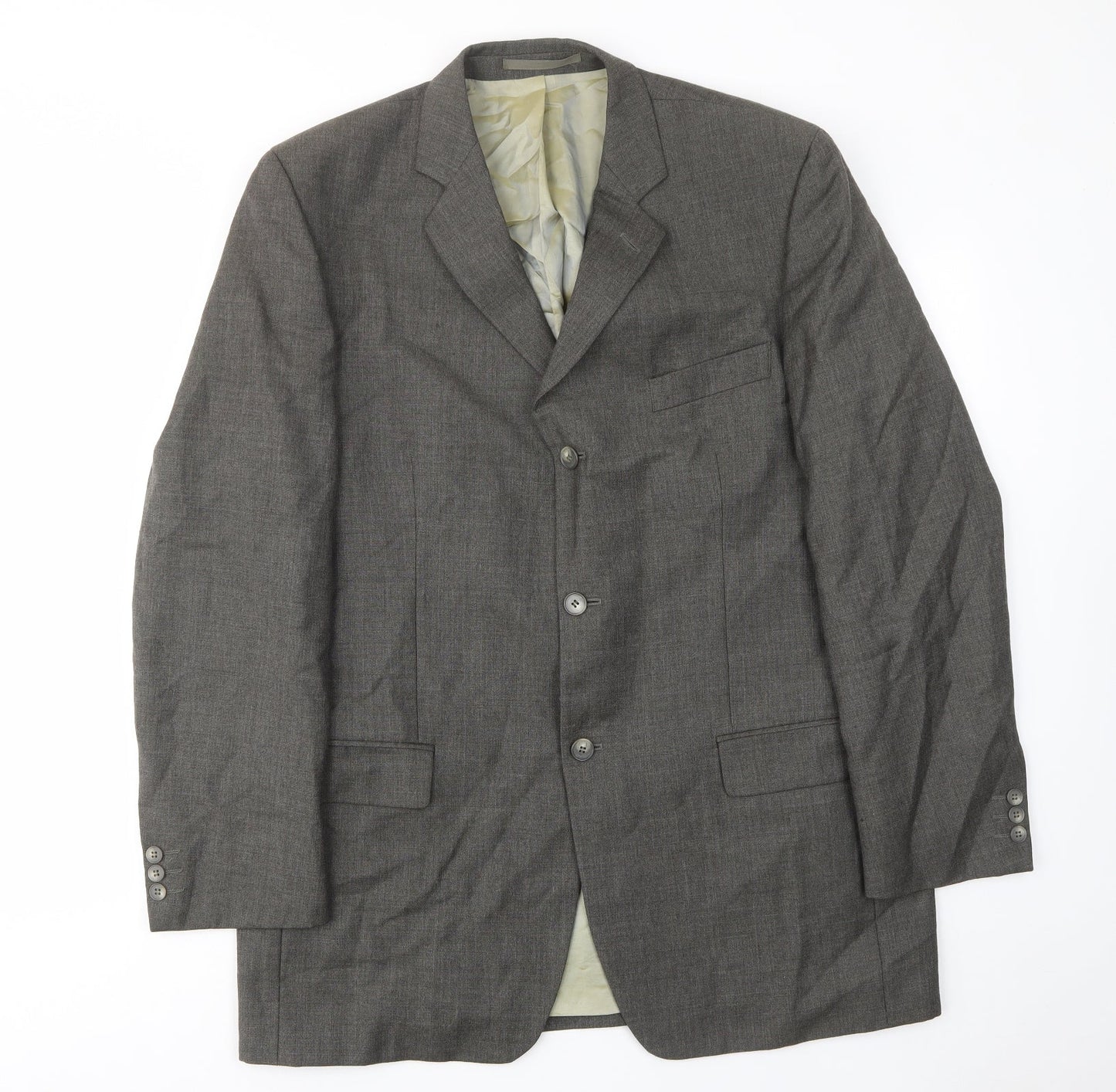 Mens UK Size 42 Karl Jackson Regular Grey Suit Jacket