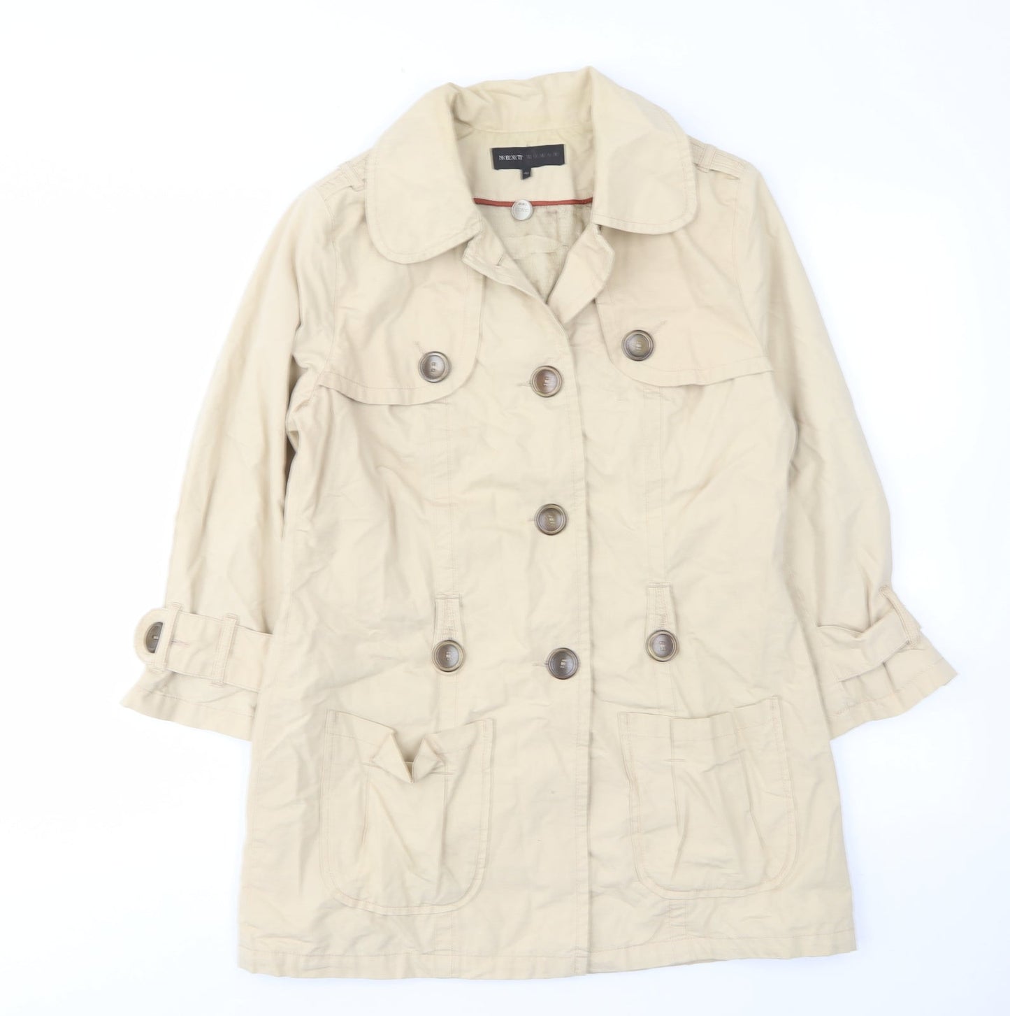 Womens UK Size 10 NEXT Beige Military Jacket