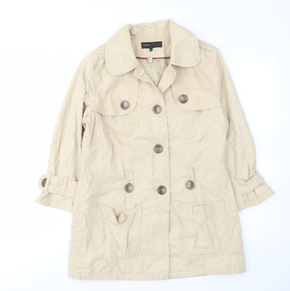 Womens UK Size 10 NEXT Beige Military Jacket