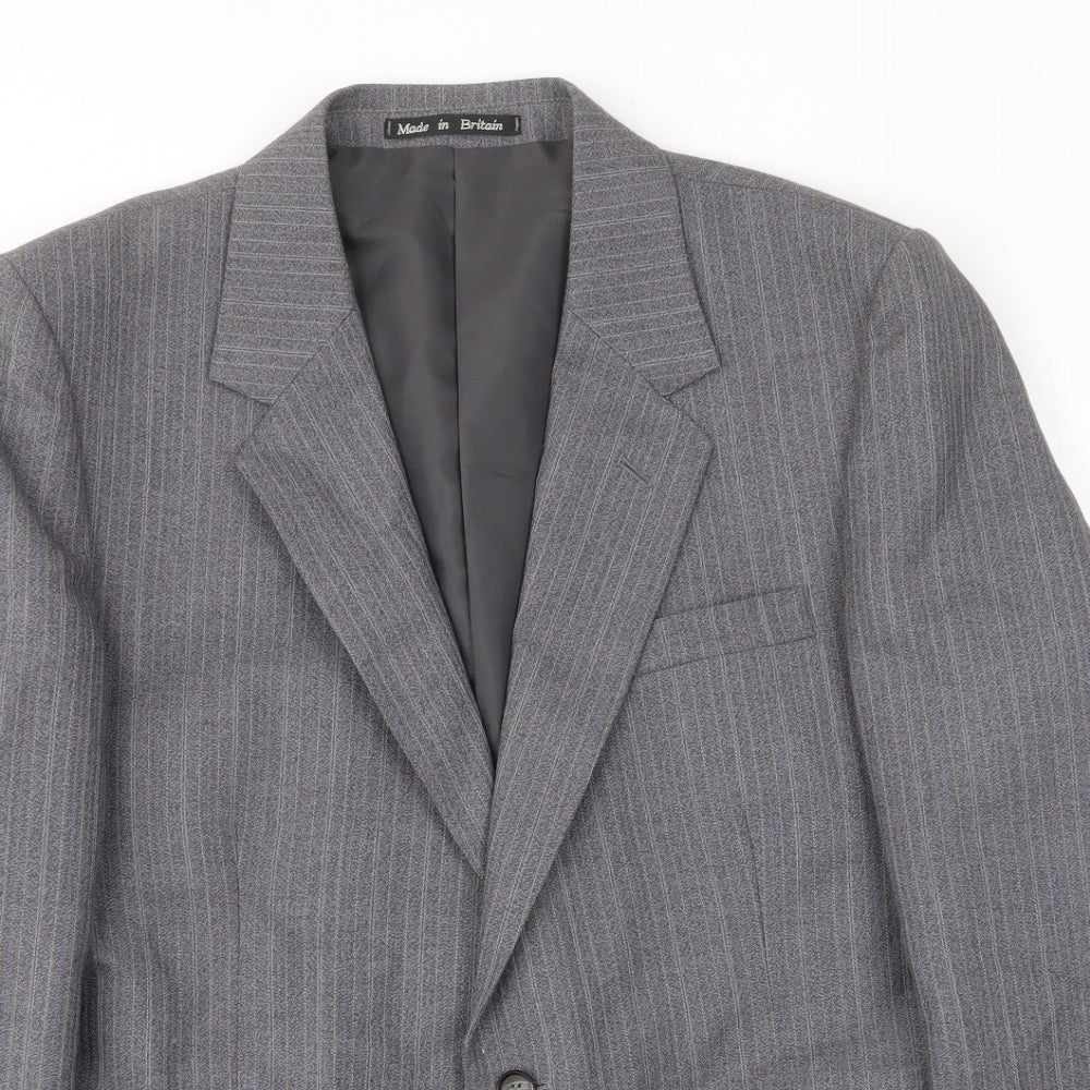 Mens UK Size 42 Greenwoods Regular Grey Suit Jacket