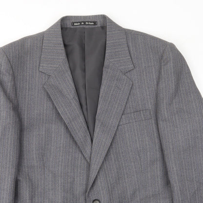Mens UK Size 42 Greenwoods Regular Grey Suit Jacket